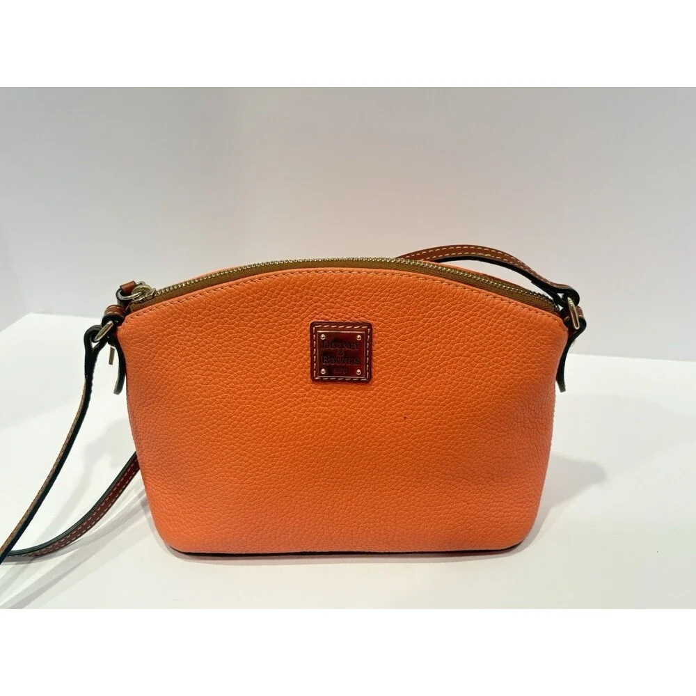 Dooney & Bourke Pebble Grain Suki Crossbody Orange